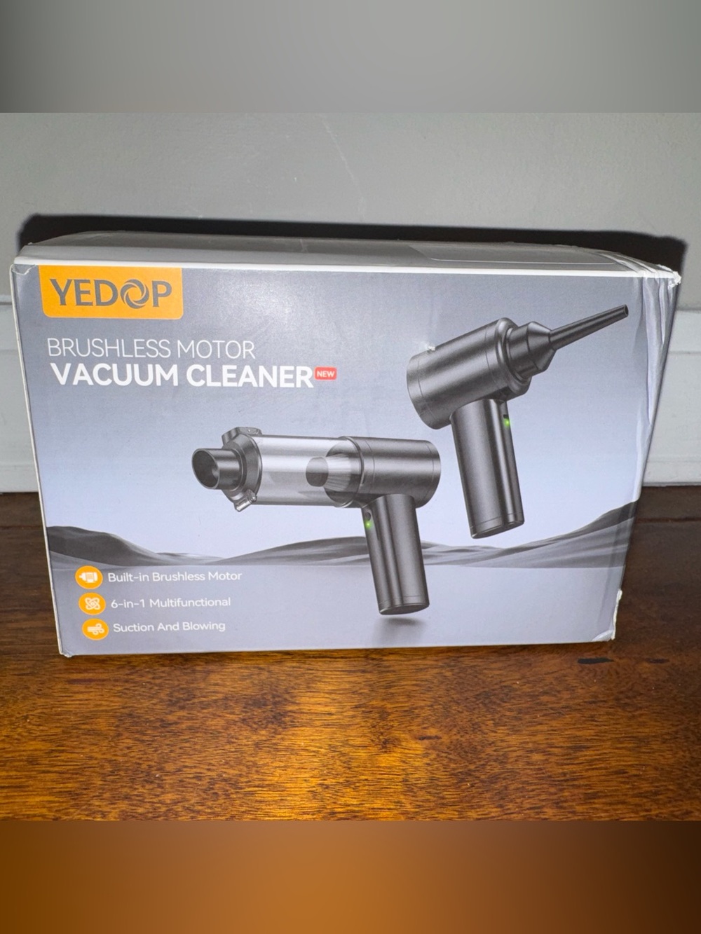 Small Black Brushless Motor Handheld Vacuum Cleaner